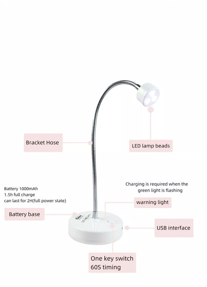 Cordless 3 Bulk UV LED Nail lamp ( For Gel X )