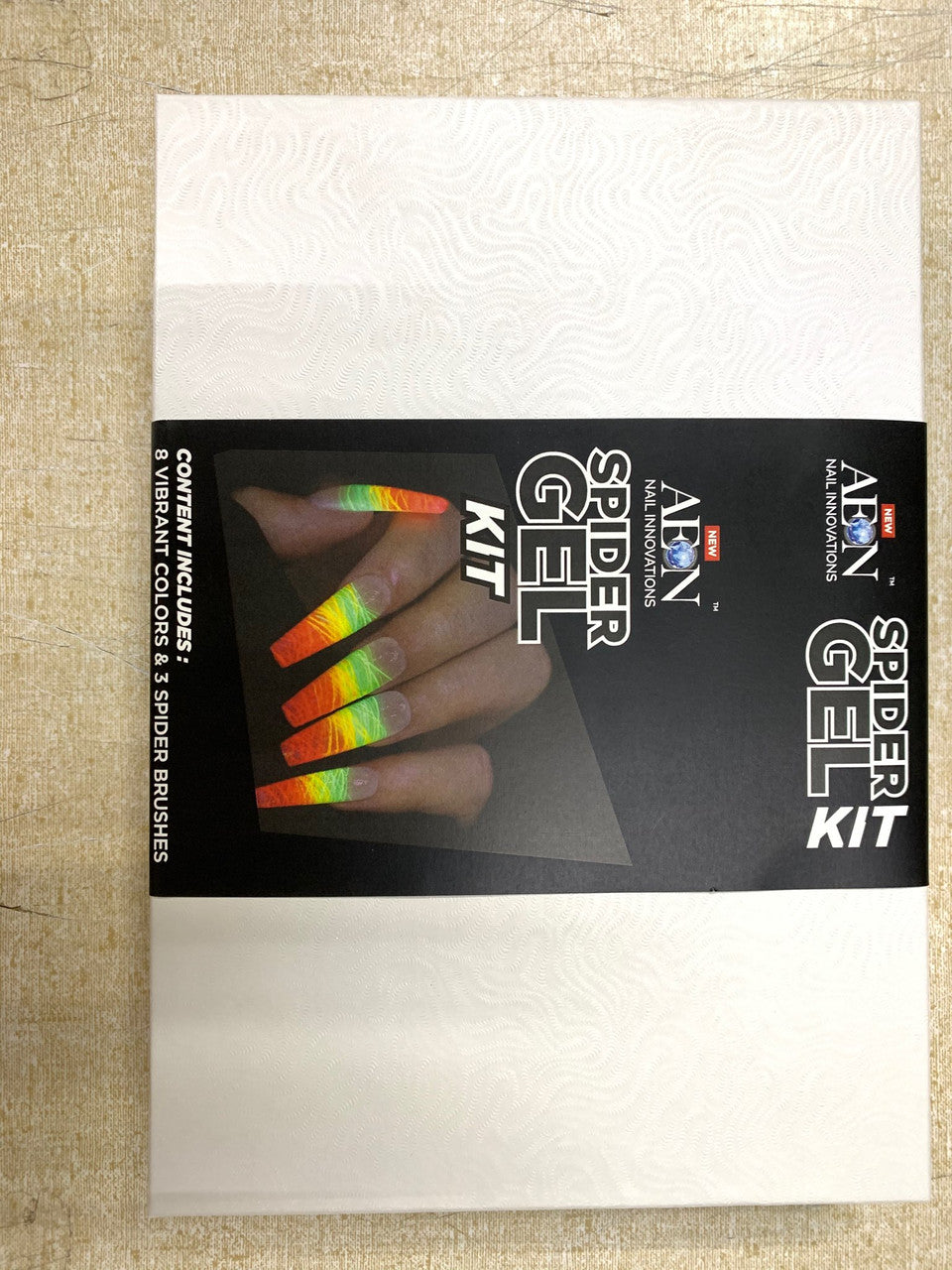 Aeon Spider Gel Glow In The Dark (set of 8) + Free 3 Design Brushes