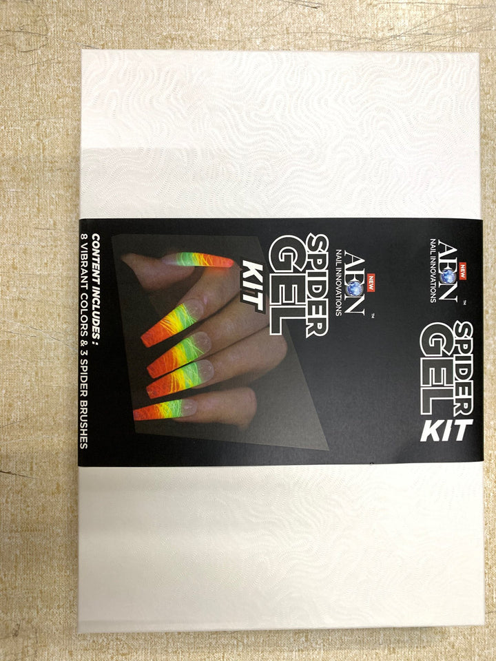Aeon Spider Gel Glow In The Dark (set of 8) + Free 3 Design Brushes