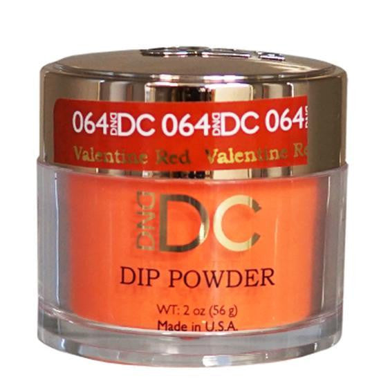 DND DC DIPPING POWDER - DC064 Valentine Red