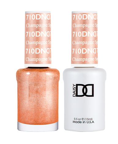 DND Duo Gel  #710 CHAMPAGNE SPARKLES