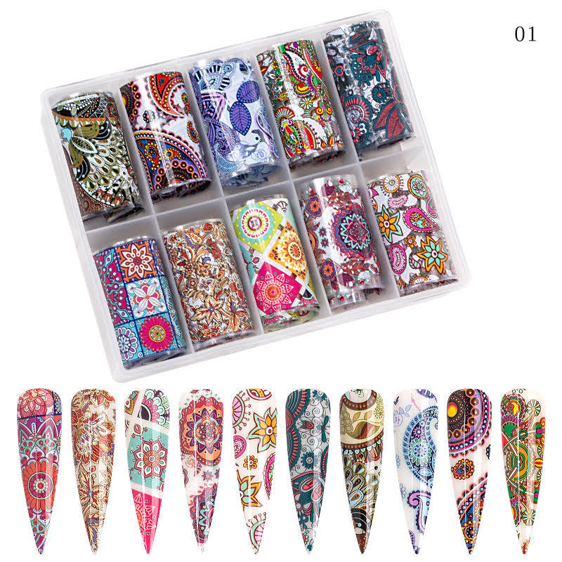 MS Design Transfer Foil Collection + Free Foil Glue 0.5oz & Foil Gel Base 0.5oz