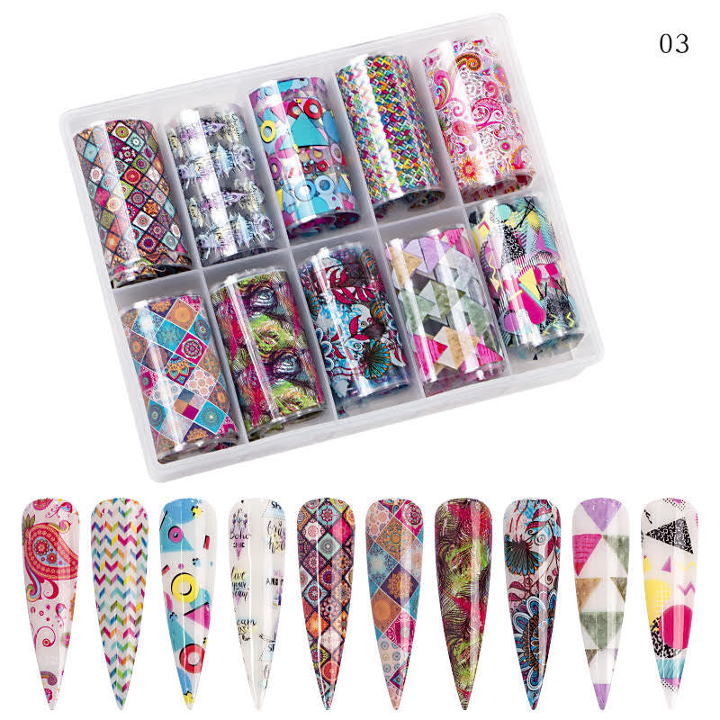 MS Design Transfer Foil Collection + Free Foil Glue 0.5oz & Foil Gel Base 0.5oz