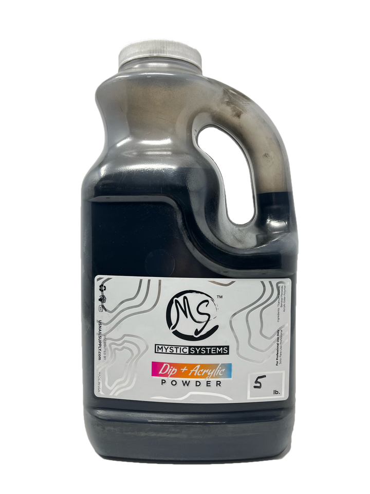 MS Dip &amp; Acrylic Powder 5lbs - Super Black