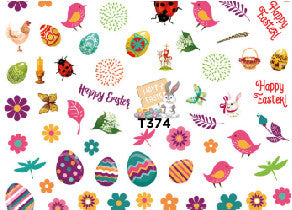 EASTER NAIL STICKER T374