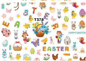 EASTER NAIL STICKER T378
