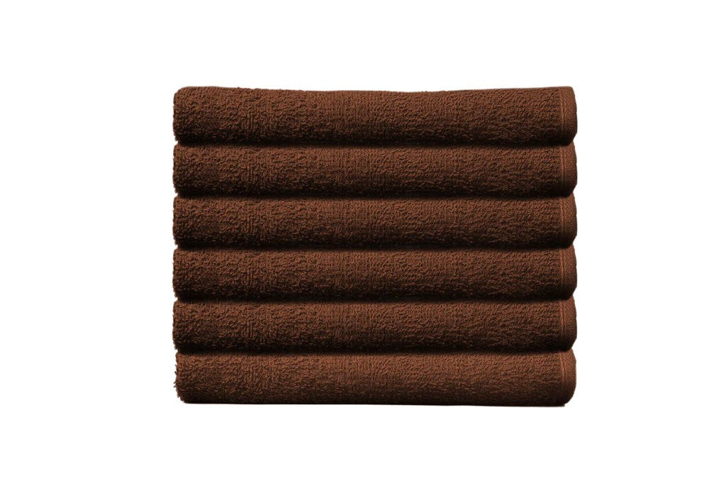 PROTEX Edge Chocolate Brown Towel 27x16, 12 pcs