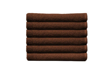 PROTEX Edge Chocolate Brown Towel 27x16, 12 pcs
