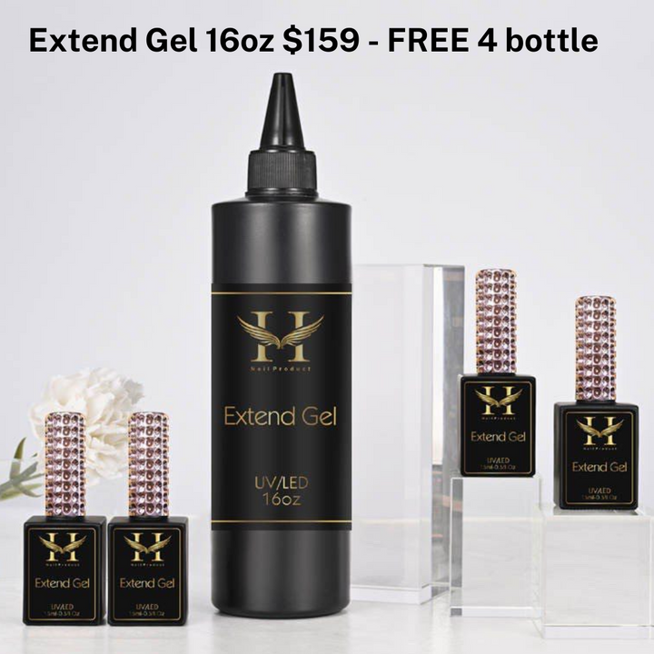 HANG Extend Gel Base 16oz Free 4 Bottle 0.5oz