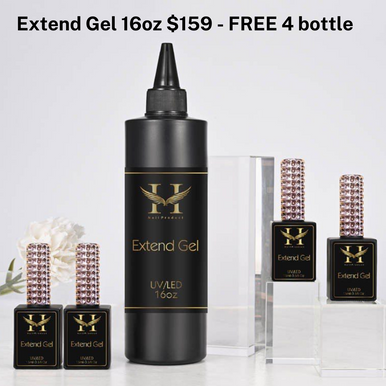 HANG Extend Gel Base 16oz Free 4 Bottle 0.5oz