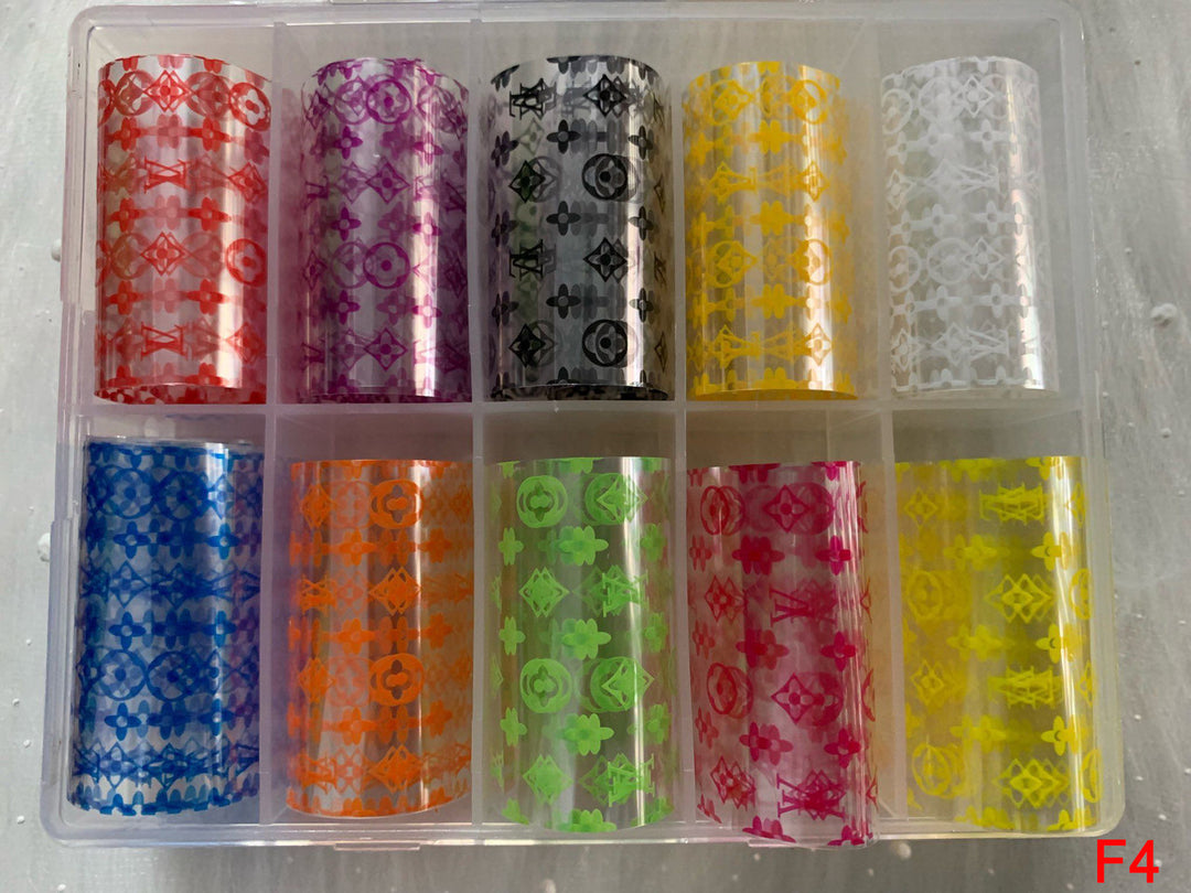 Foil Logo Nail Art (set of 10)