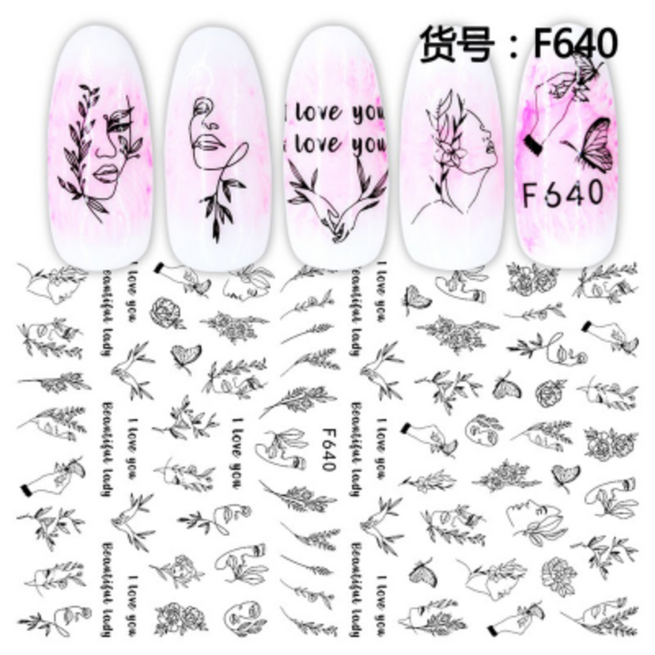 VALENTINE NAIL STICKER