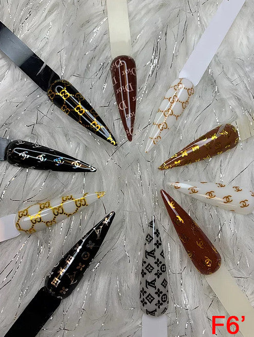 Foil Logo Nail Art (set of 10)