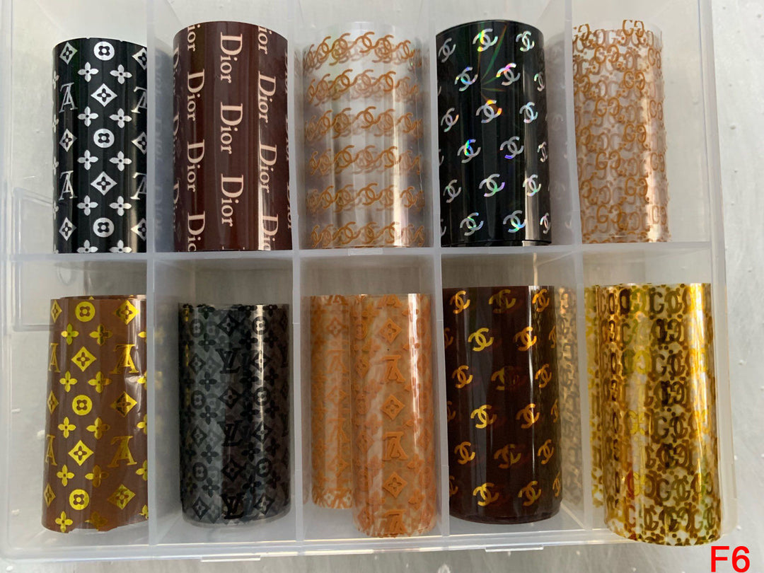 Foil Logo Nail Art (set of 10)