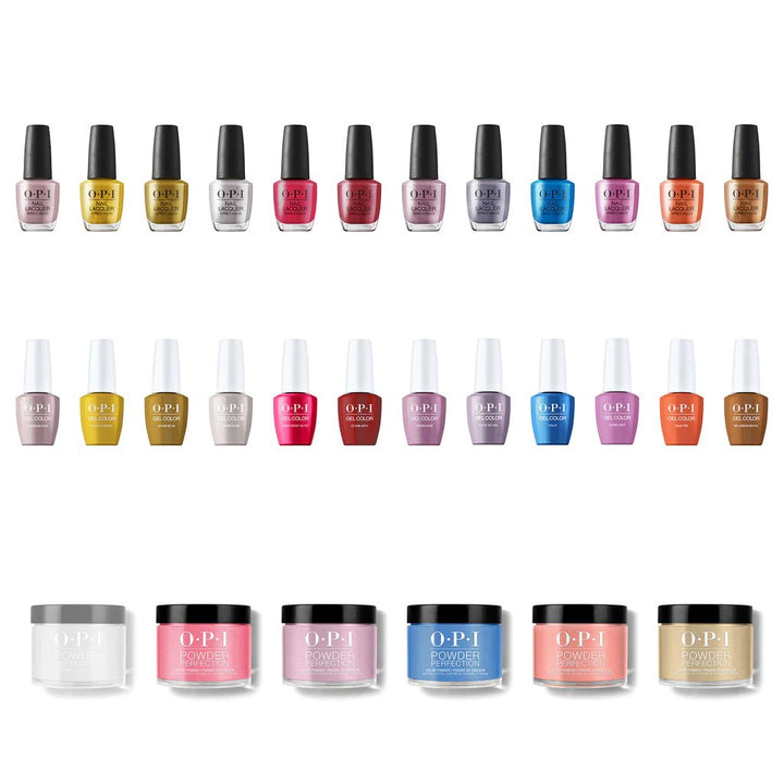 OPI FALL 2024 METALLIC MEGA MIX COLLECTION - FULL COLLECTION FREE 1 OPI APRON
