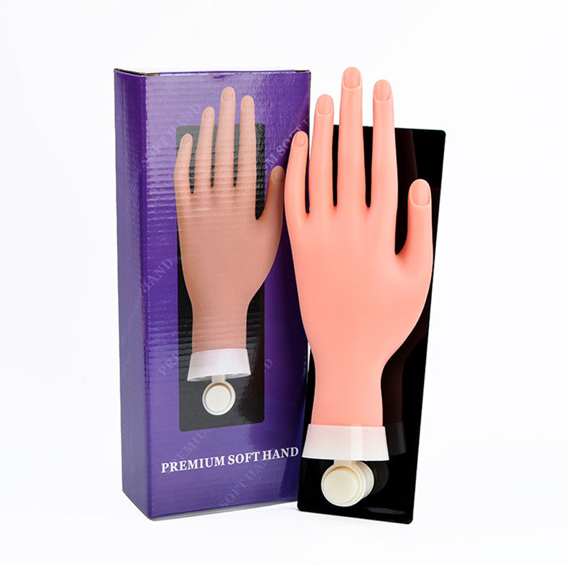 Reuseable Premium Soft Nail Practice Hand