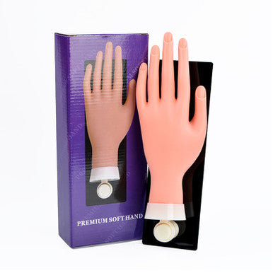 Reuseable Premium Soft Nail Practice Hand