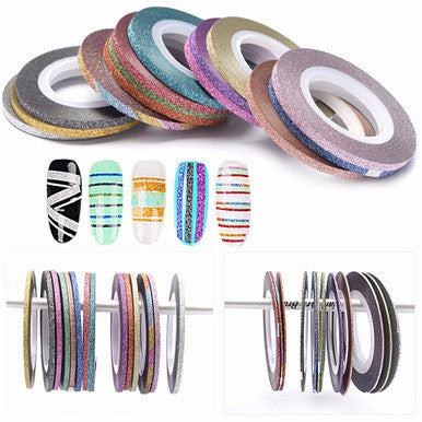 Nail Strip Tape 20 Colors Mix