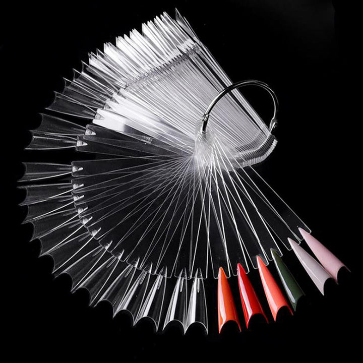 Nail Color Chart Stiletto Natural ( Pack of 50pcs)