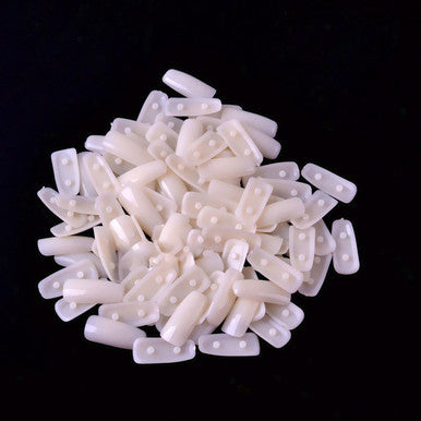 Natural Acrylic Refill Nail Tips For Nail Trainer Hand 100pcs