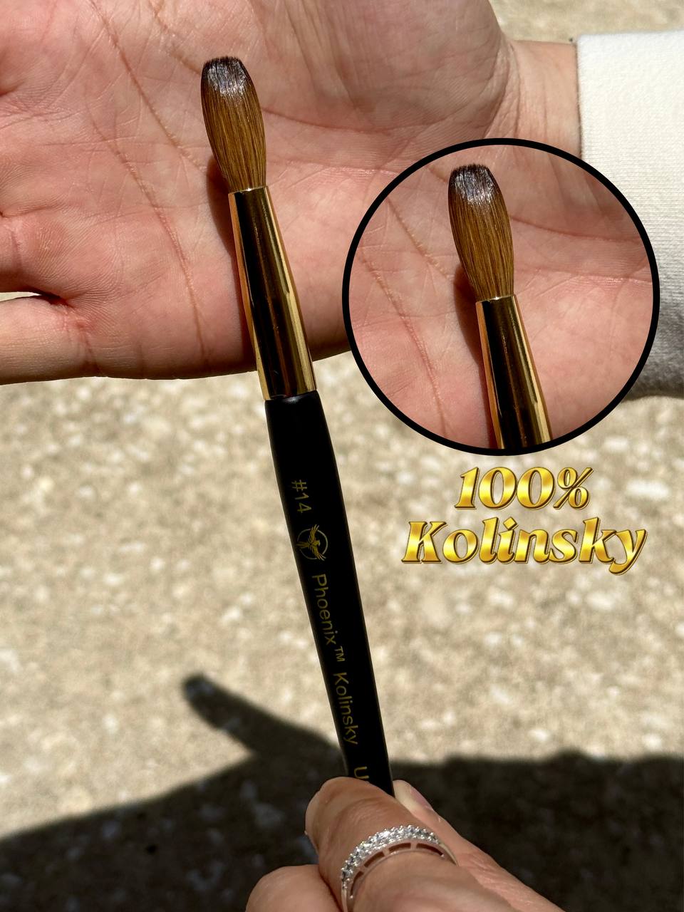 Phoenix Kolinsky Germany Acrylic Brush No.14