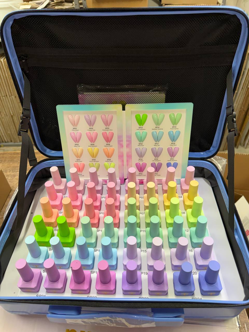Phoenix Spring Gel Collection 24 Colors - Free Extra 24 Gels + 1 Color Book + Vali - FREE Mica Holder Rack - LIMITED TIME ONLY