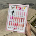 Phoenix Sheer Gel Collection 24 Colors - Free Extra 24 Gels + 1 Color Book + Vali - FREE Mica Holder Rack - LIMITED TIME ONLY