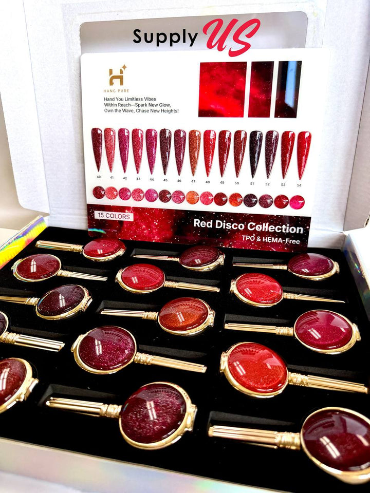 HANG Red Disco Gel Collection 15 Colors (40 - 54)