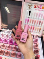 Phoenix Sheer Gel Collection 24 Colors - Free Extra 24 Gels + 1 Color Book + Vali - FREE Mica Holder Rack - LIMITED TIME ONLY