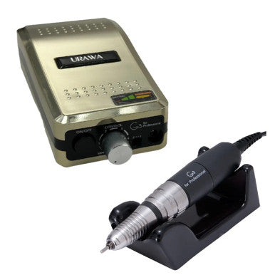 URAWA - PROFESSIONAL PORTABLE NAIL DRILL G3 SERIES - GOLD + Free 1 Motor Cord