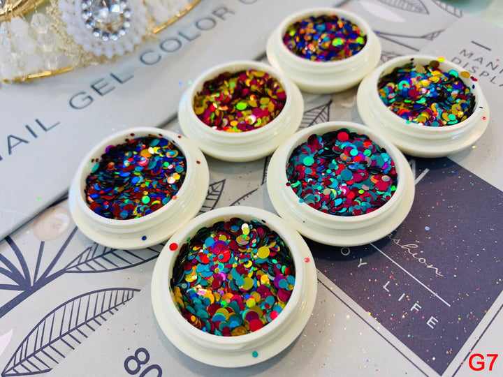 Glitter Nail Art (set of 6)