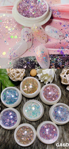 GA6D - Glitter 6D Art (set of 8)
