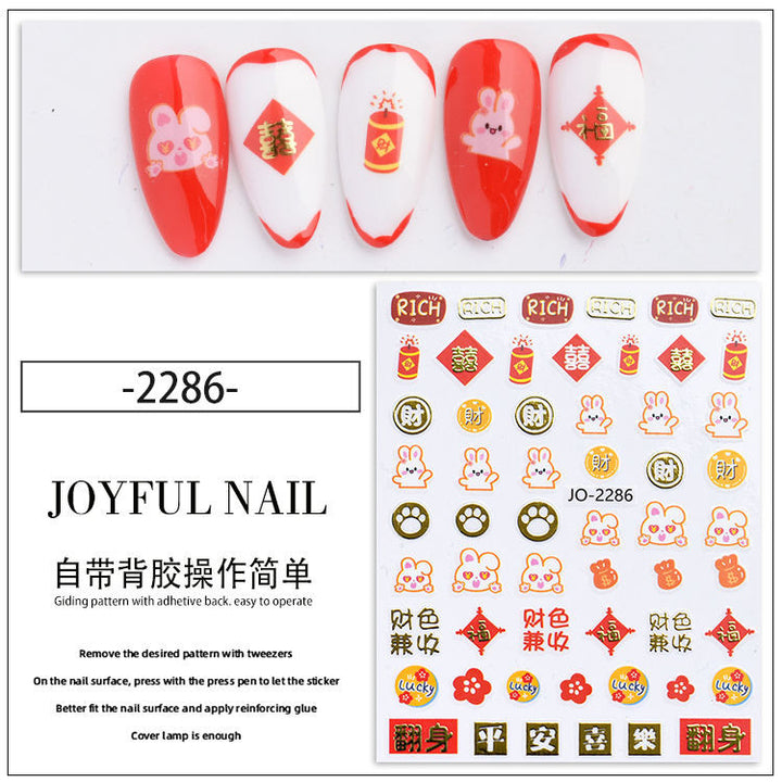 Nail Stickers Rabbit Hot Trend 2023 - Pick Your Choice