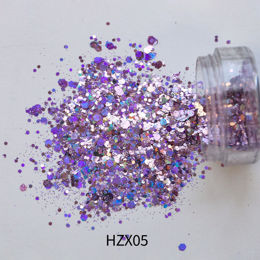 Solvent Holographic Glitter Mixed - HZX05