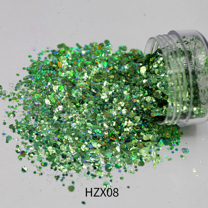 Solvent Holographic Glitter Mixed - HZX08