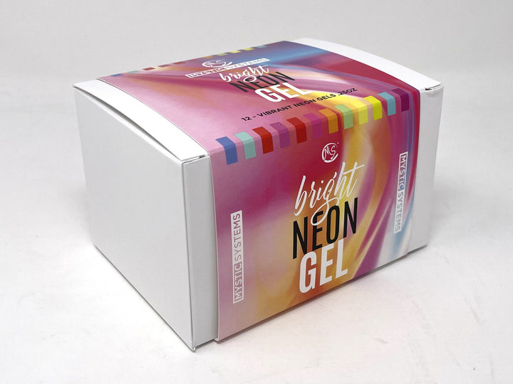 MS Bright Neon Gel 0.25oz ( Set of 12 Colors ) + Free Sample Tip