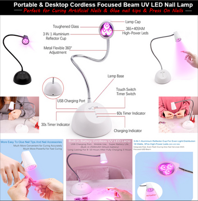 HANG Cordless 3 Bulk UV Led Nail Lamp