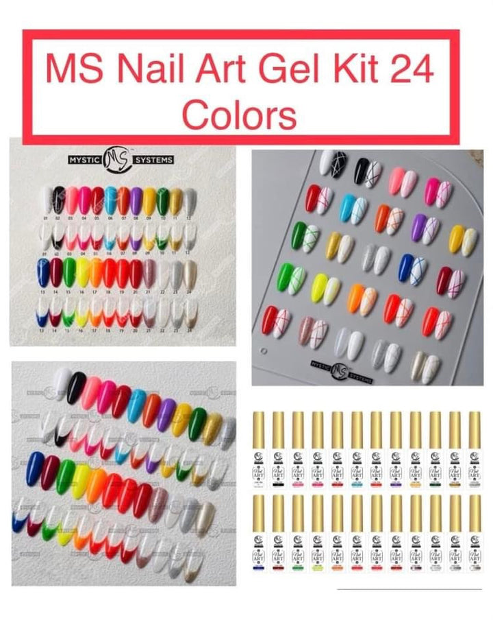 MS Line Gel Art Set 24 Colors