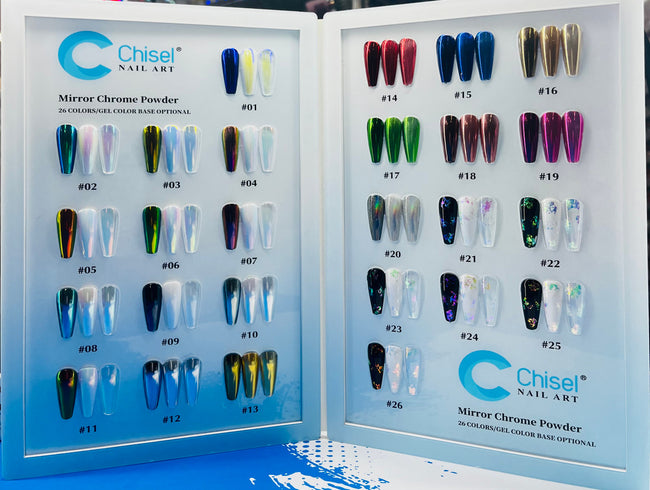 Chisel Mirror Chrome 26 Colors + Free 1 Black Diamond Top + 1 Color Book +1 Chisel stickey Base Hover Image