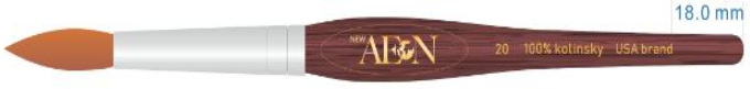 Aeon Kolinsky Acrylic Nail Brush (Round) 