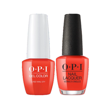 OPI Matching Set A Red-vival City L22