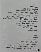 Letter Sticker