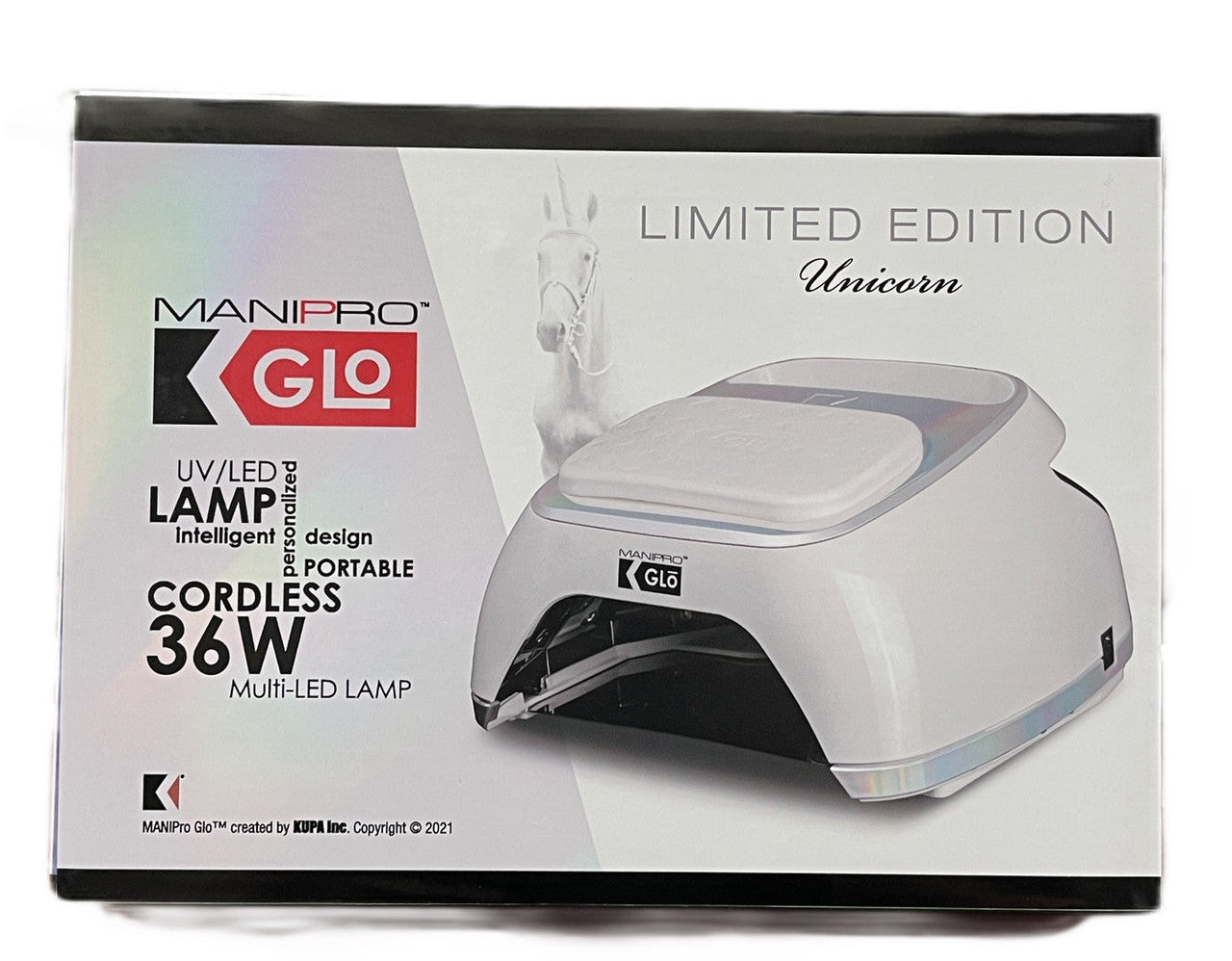 Kupa MANIPro GLO LED/UV Lamp 36W - White with Unicorn Trim