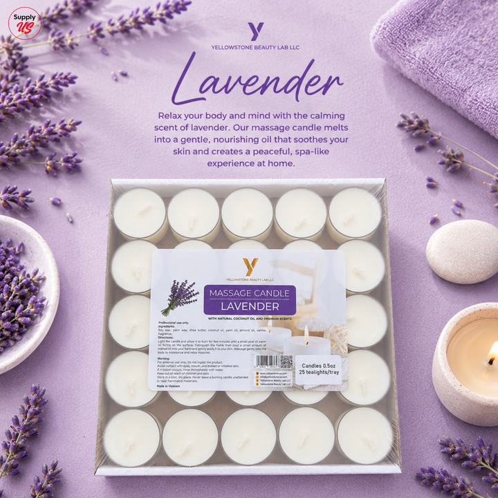 Yellowstone Massage Candle - Lavender - BUY 2 FREE 1