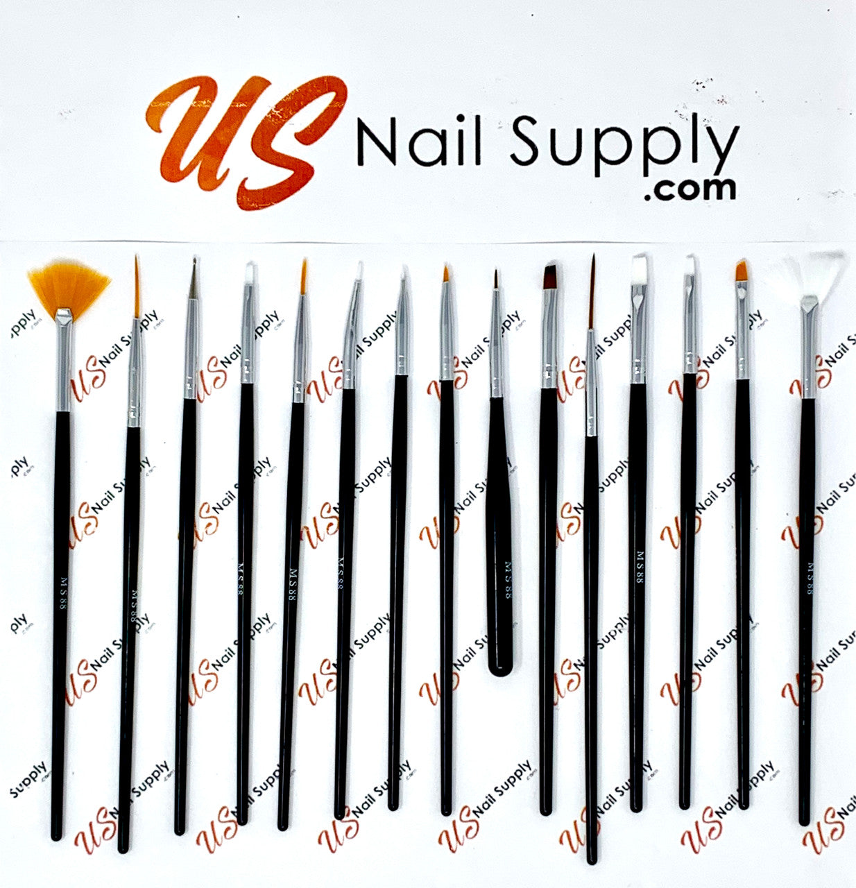 MS Design Nail Art Brush set 15pcs