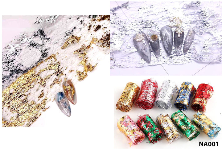 NA001 - Foil Lace Color Mixed (set of 10)