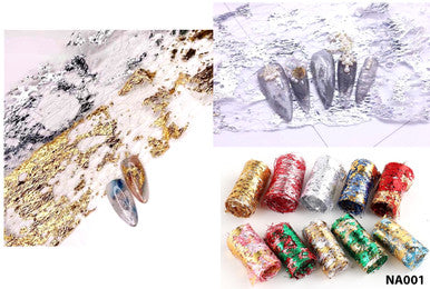 NA001 - Foil Lace Color Mixed (set of 10)