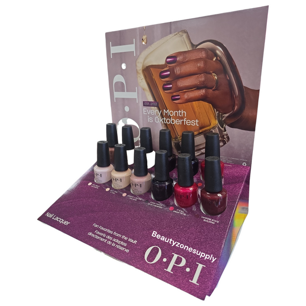 OPI Nail Lacquer Fall 2026 12pc Display Vault Must-Haves 