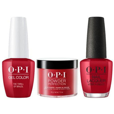 OPI COMBO 3 IN 1 MATCHING - GCA16A-NLA16-DPA16 THE THRILL OF BRAZIL