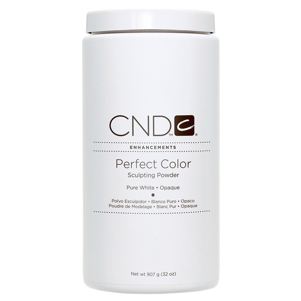 CND - PERFECT COLOR SCULPTING POWDERS - PURE WHITE - OPAQUE 32 Oz. / 907 g